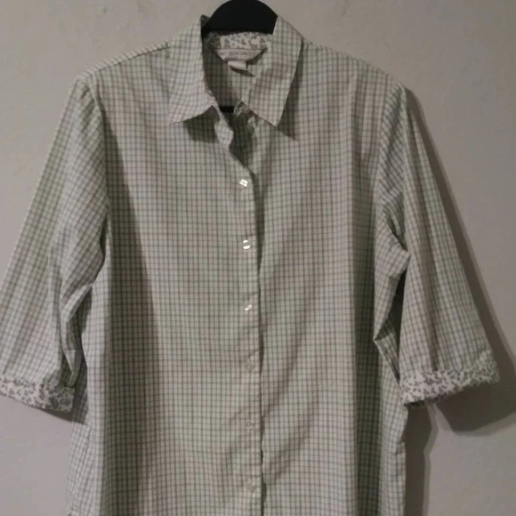 Allison Daley Button Down Print Top - Picture 2 of 7